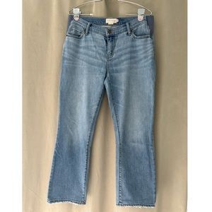 HATCH The Crop Maternity Jean, “light wash” size 28